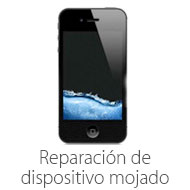 reparacion de dispositivo mojada iphone