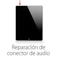 reparacion de conector de audio